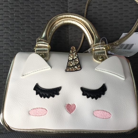 Betsey Johnson Handbags - Betsey Johnson Unicorn Mini Barrel Bag